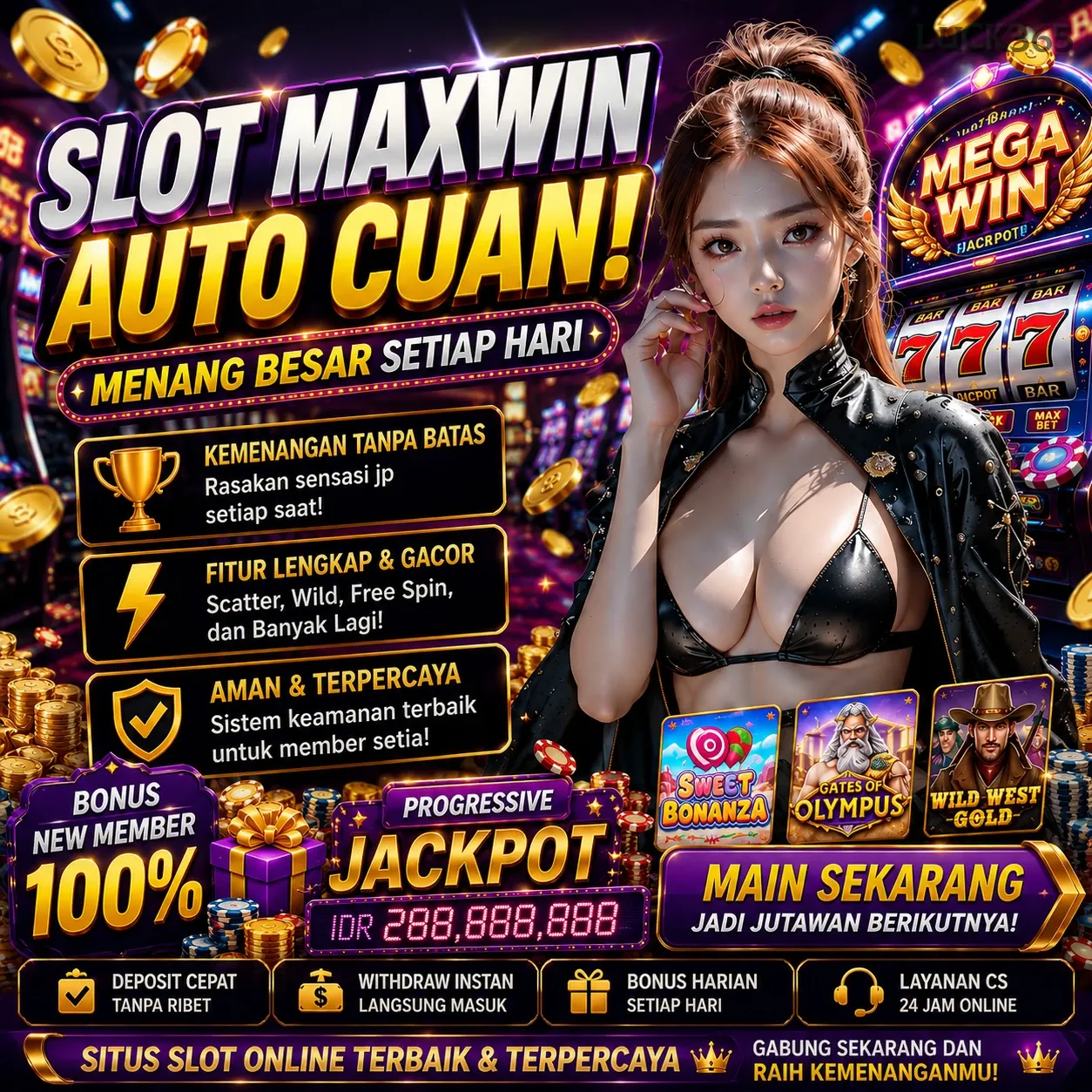 Ikon aplikasi luck365 resmi